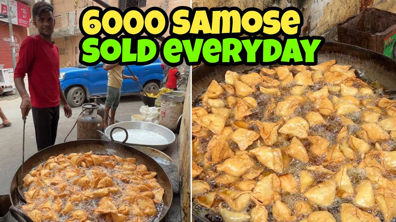 Rs 30,000/- Kg wali Hing ke samose 🔥 6000 samosa रोज़ाना बेचते हे 😱 Saath me Rabdi wali Lassi 🥛🥛