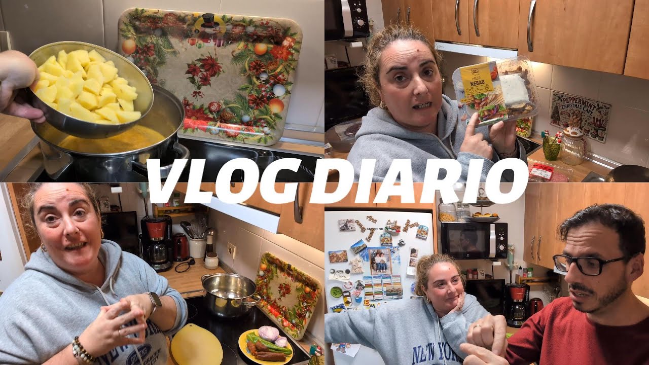 GUISO DE PATATAS🍲 COMPRITA LIDL 🍇🧅CANSADOS DEL TIEMPO 🌧️#vlog #familia #recetas #comida