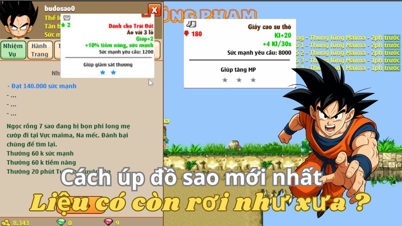 Ngọc Rồng Online - Cách úp đồ sao mới nhất 2025