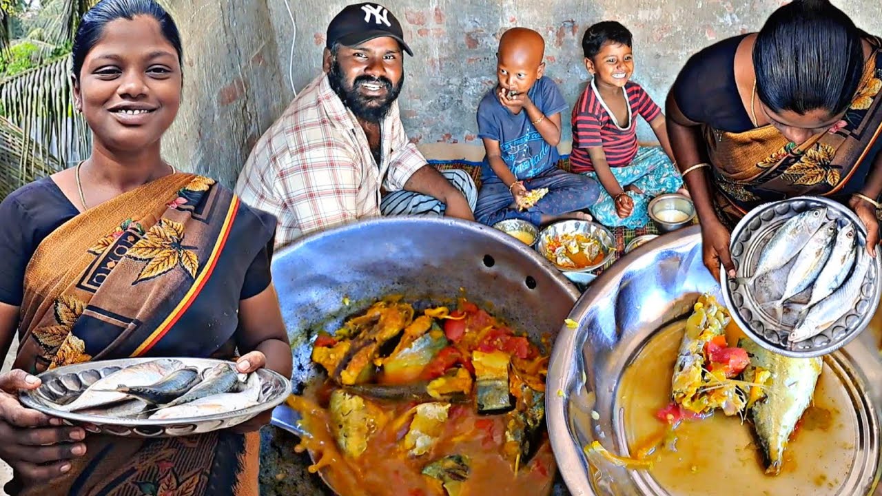 பழைய கஞ்சி அயில மீன் அவியல் ருசியான காலை உணவு
