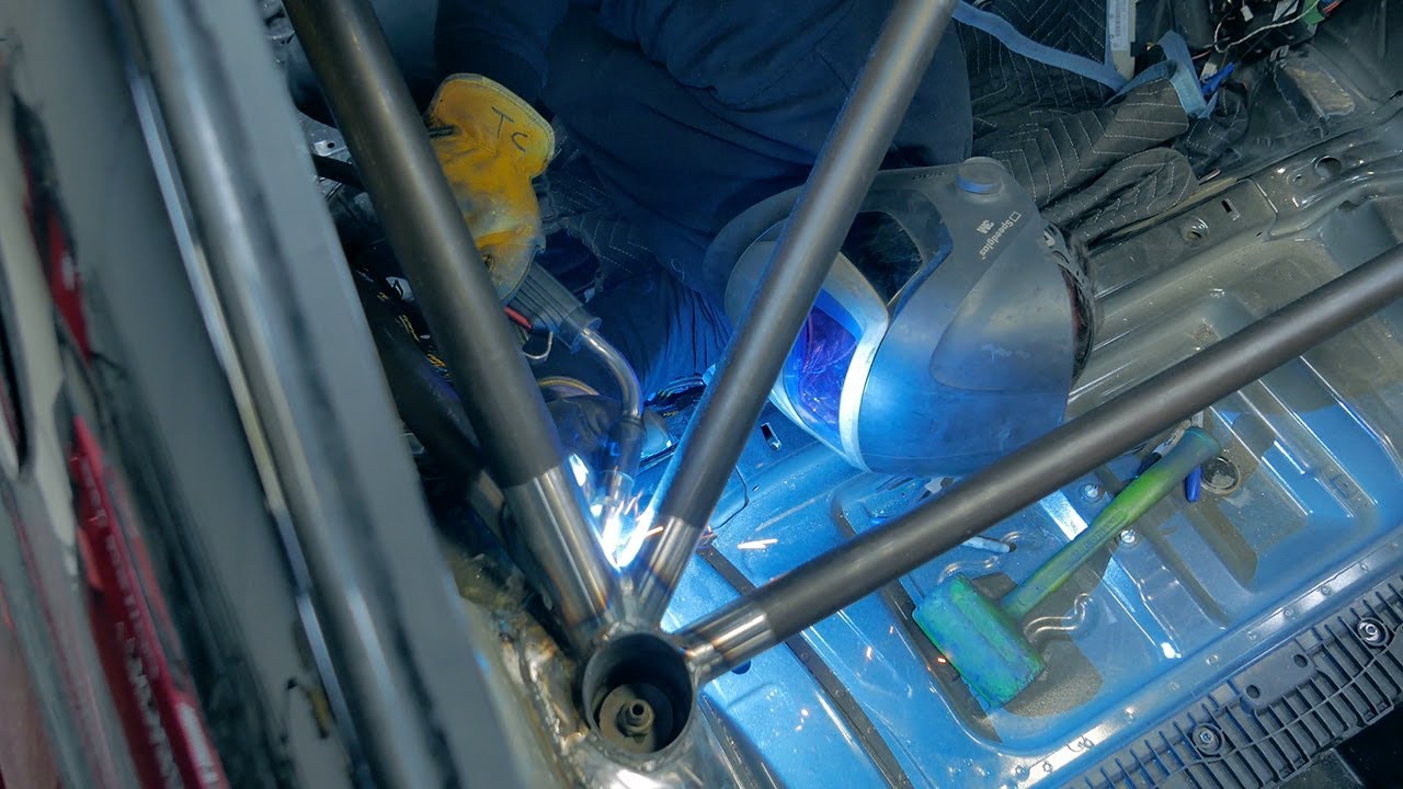 BMW E92 M3 Track Car Roll Cage Installation at TC Design
