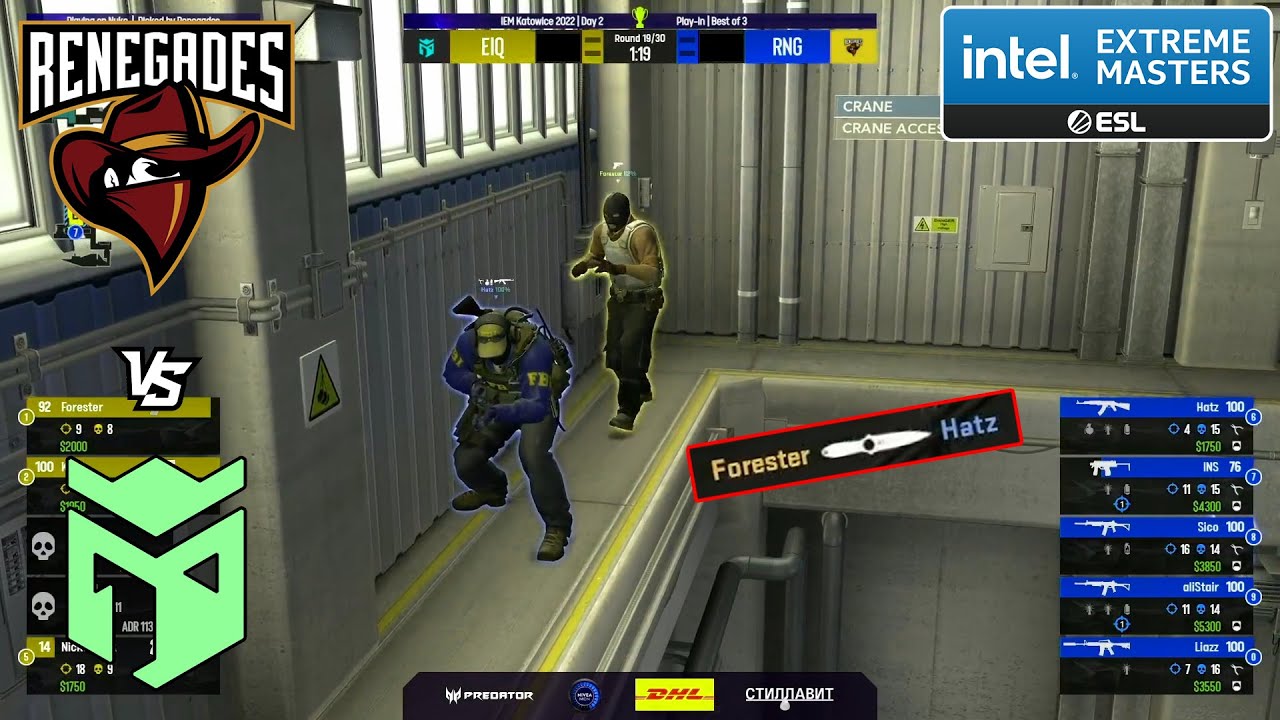 Entropiq VS Renegades | IEM Katowice 2022 Play-In | Лучшие моменты | csgo