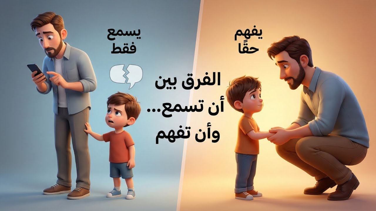 الفرق بين أب يسمع وأب يفهم | خطأ تربوي يدمّر العلاقة مع الأبناء