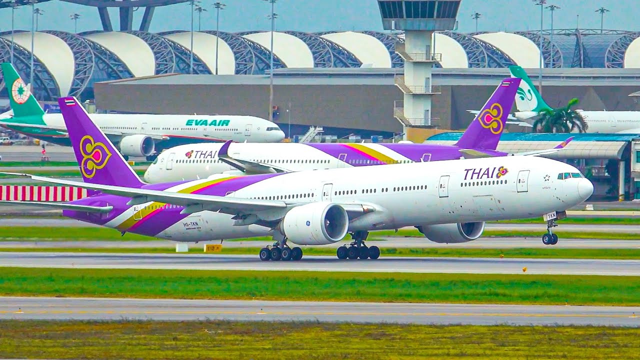 ✈️ 110+ CLOSE UP TAKEOFFS & LANDING in 2 HOUR 🇹🇭 BANGKOK Suvarnabhumi Airport Plane Spotting [BKK]