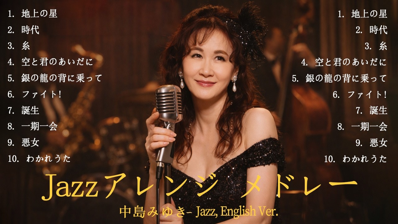 【AIジャズカバー】中島みゆき 大人のジャズ名曲集
