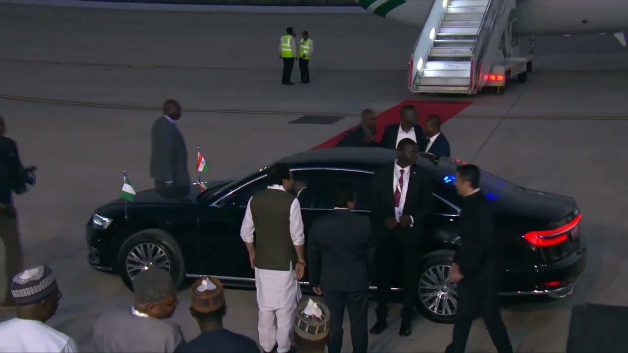 Nigerian President Bola Ahmed Tinubu arrives in New Delhi to attend G20 summit