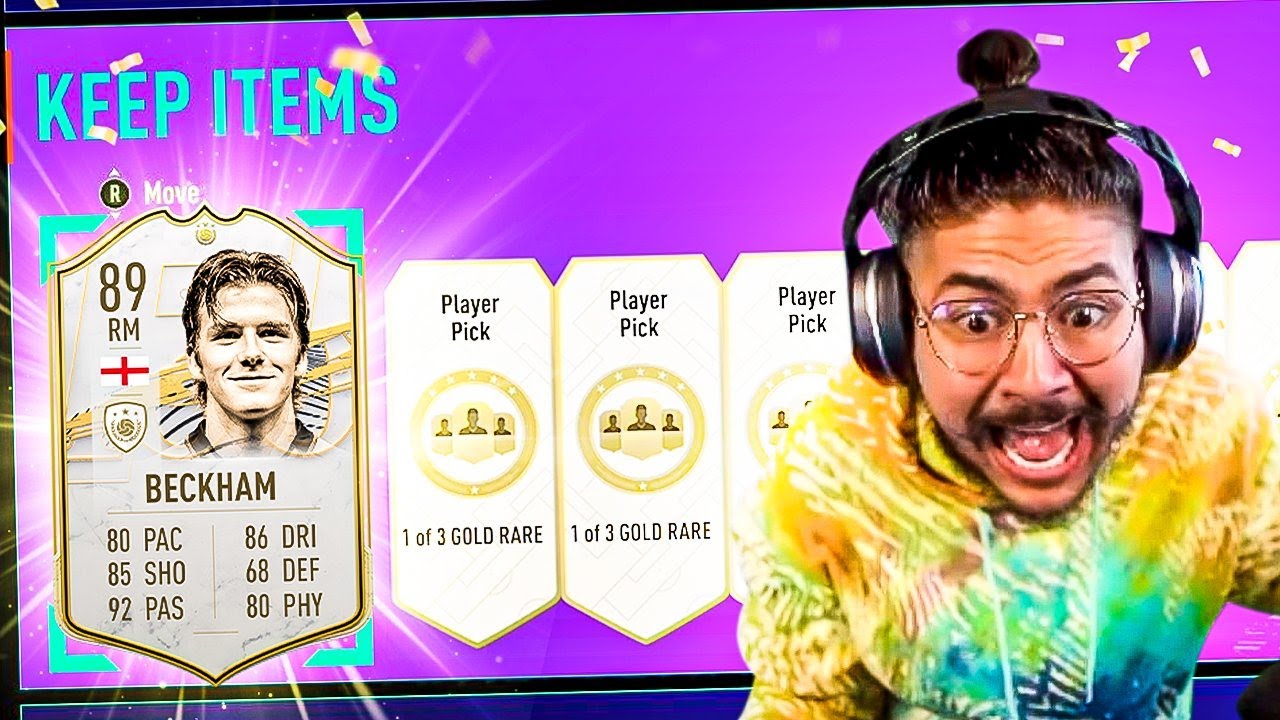 OMG I GOT 89 DAVID BECKHAM!! THE RAREST CARD ON FIFA!! FIFA 21