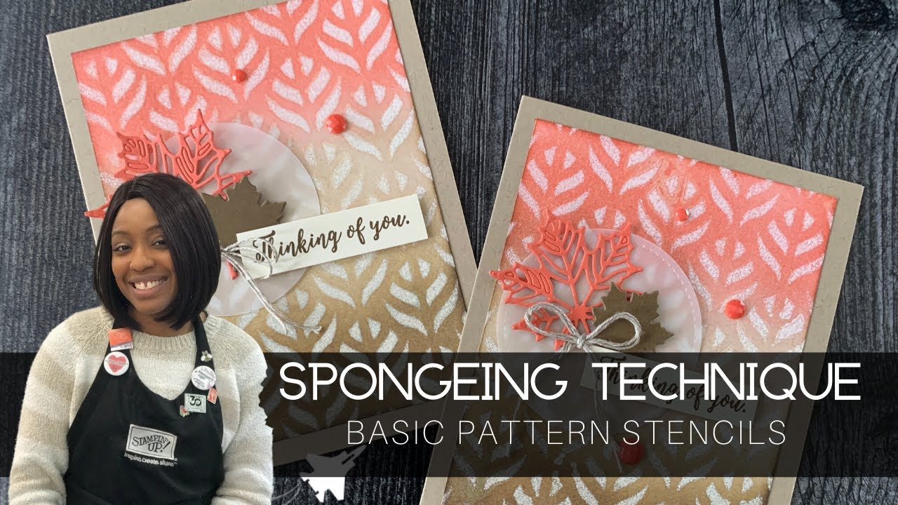 Sponging Techniques with Stencils| Stampin' Up!