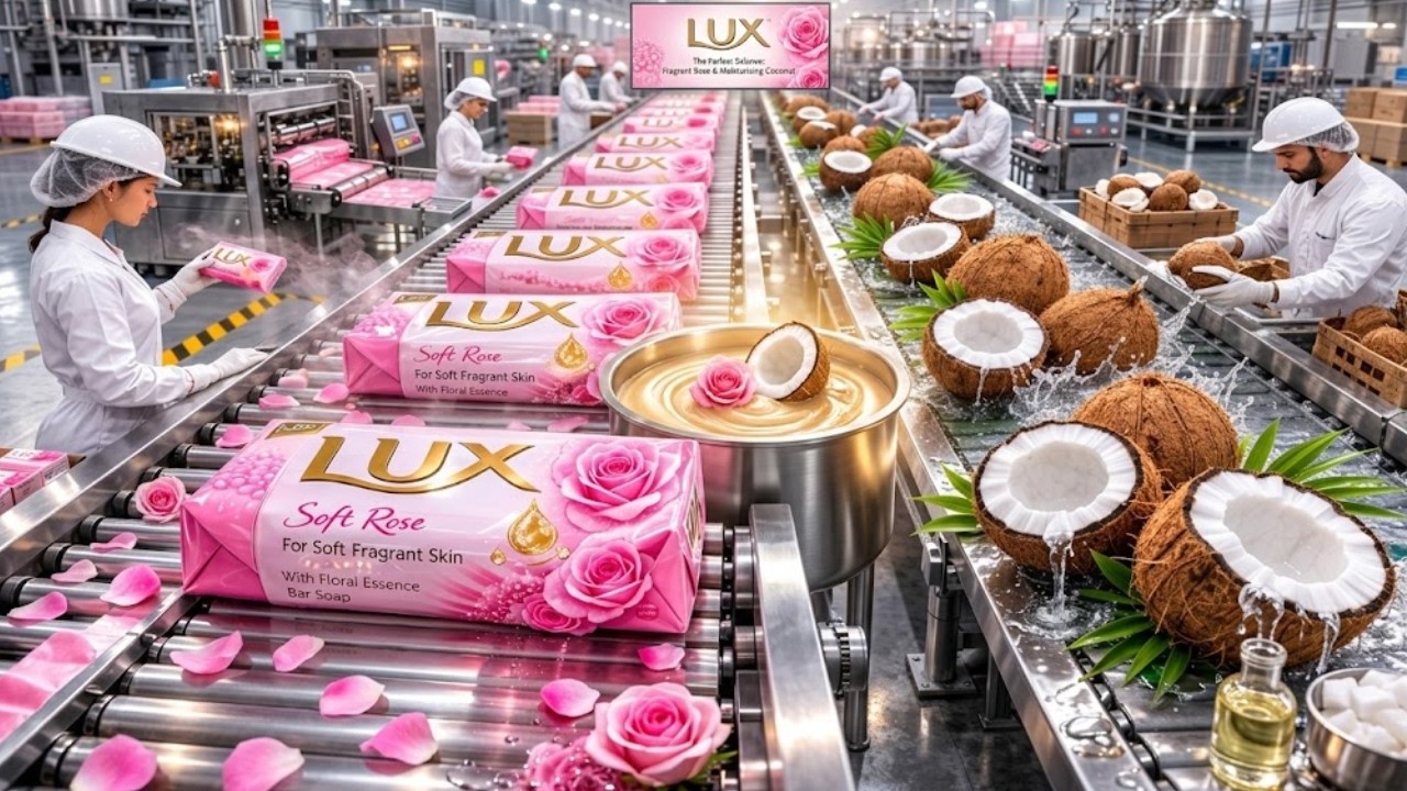 How Lux Soap Is Made From Coconuts | Mega Factory Process