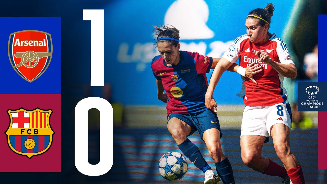 HIGHLIGHTS | ARSENAL 1 vs 0 FC BARCELONA | UEFA WOMEN'S CHAMPIONS LEAGUE FINAL 🔵🔴