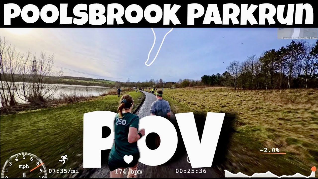 Poolsbrook Parkrun POV Full Course With On Screen Stats