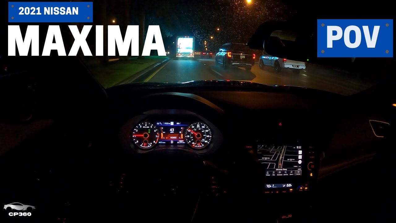 2021 Nissan Maxima Platinum 40th Anniversary Edition ► Night POV Test Drive - ASMR