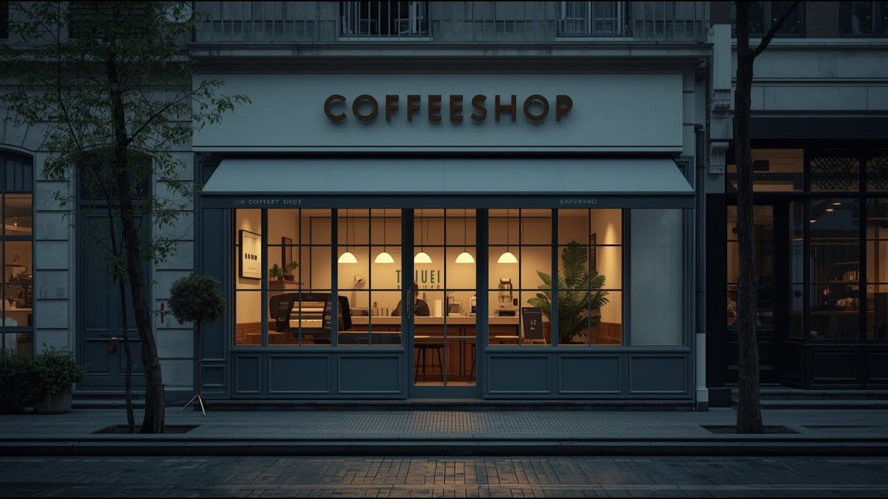 Minimal Coffee Shop Lo-Fi ☕🤍 | Clean Focus Music for Work & Study