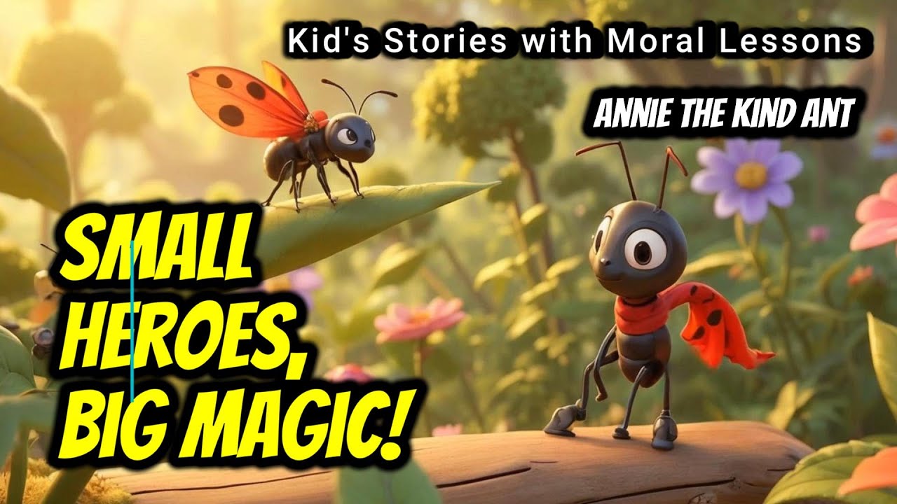 The Lost Ladybug | Adventures of Annie The Kind Ant | Kids Stories with Moral Lessons
