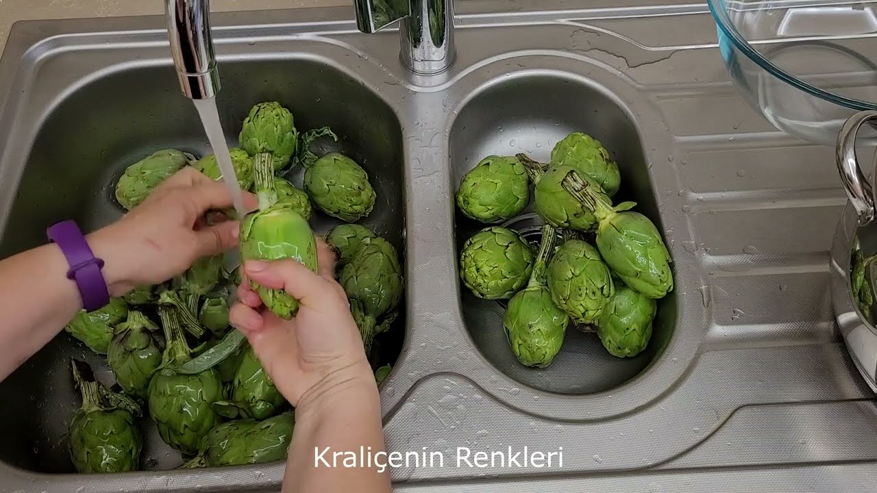 Küçük Dolmalık Enginar nasıl temizlenir/ayıklanır-Tam Mevsimiyken Alın -Kışa Hazırlık