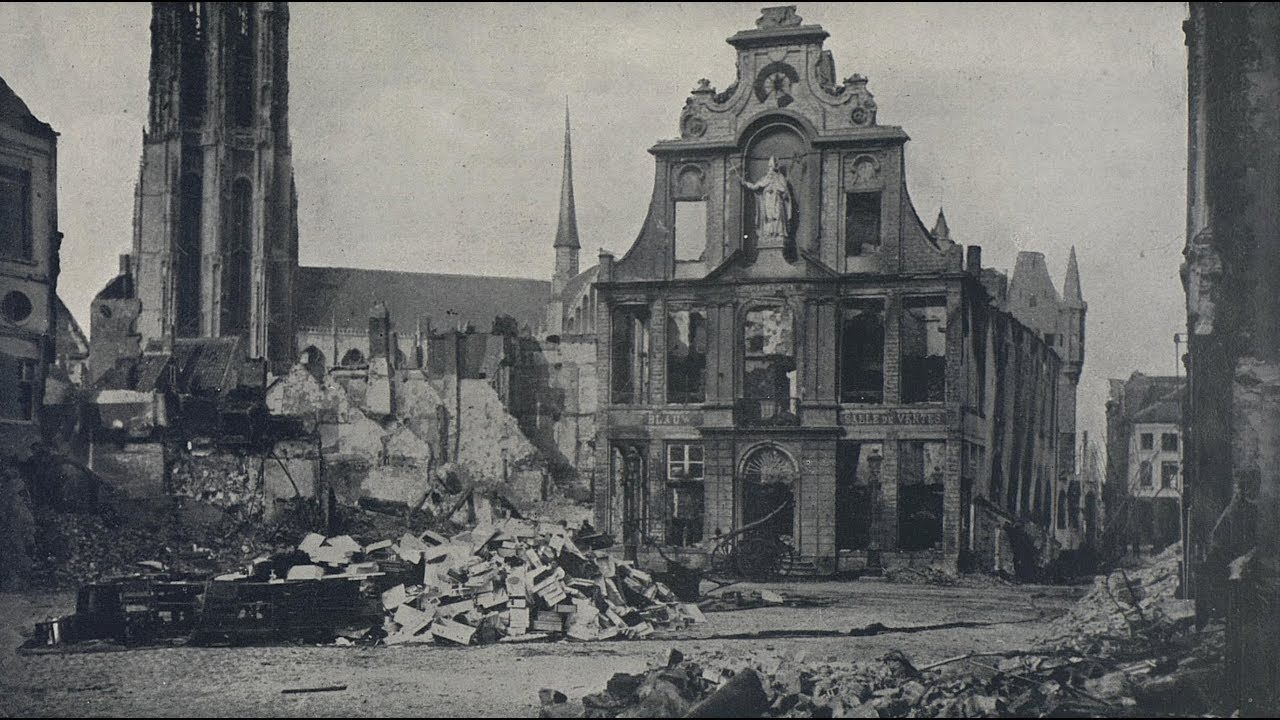 Photos of Destruction in Belgium During World War 1 (1914)