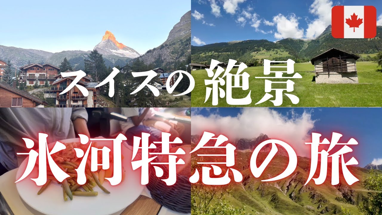 【スイスVlog】人生で一度は乗りたい「氷河特急」へ｜スイス最強の絶景列車に乗ってみた【Day2】