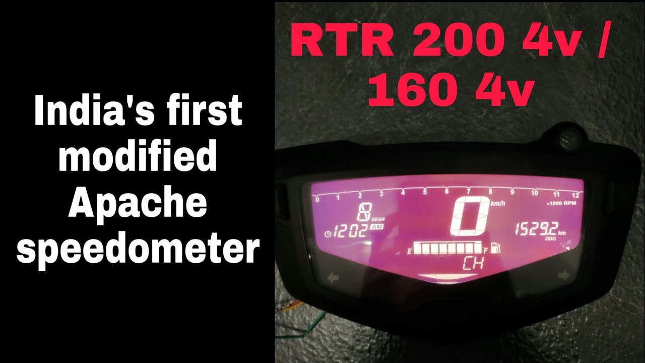 Apache RTR 200 4V Speedometer modification | 160 4v | 200 4v modification | DIY full tutorial