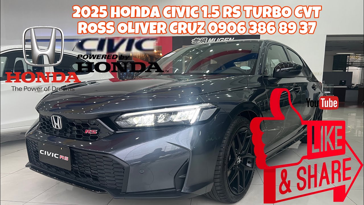 2025 Honda Civic 1.5 RS Turbo CVT Honda Sensing (Meteoroid Gray)
