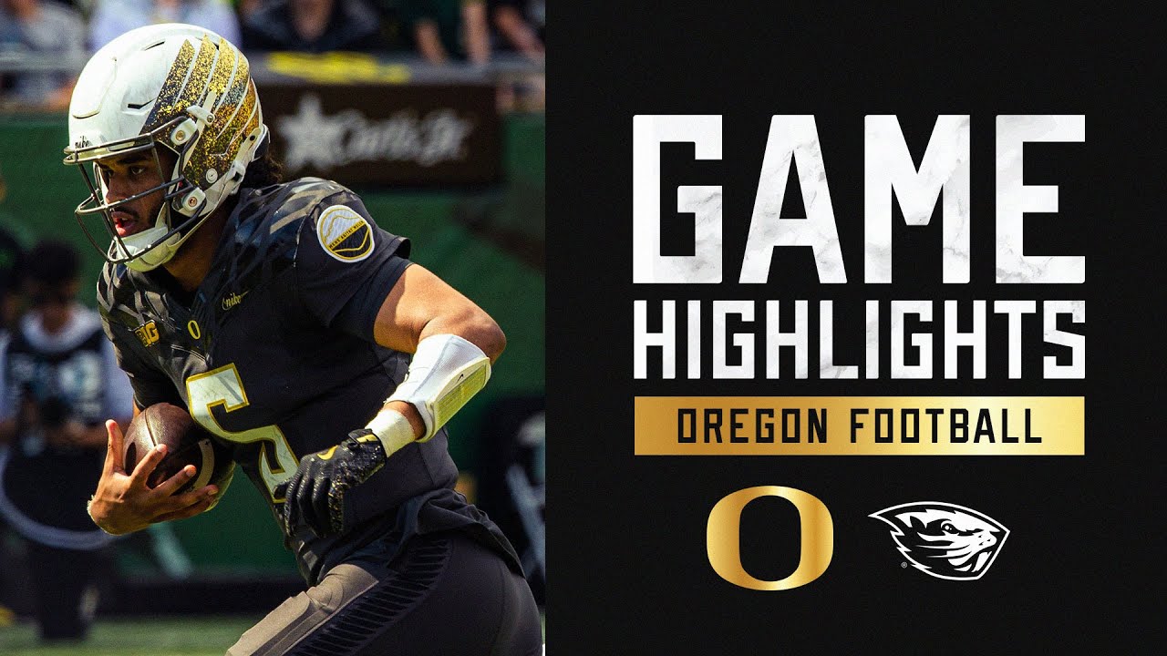 Oregon Football vs Oregon State | Game HIGHLIGHTS (2025)