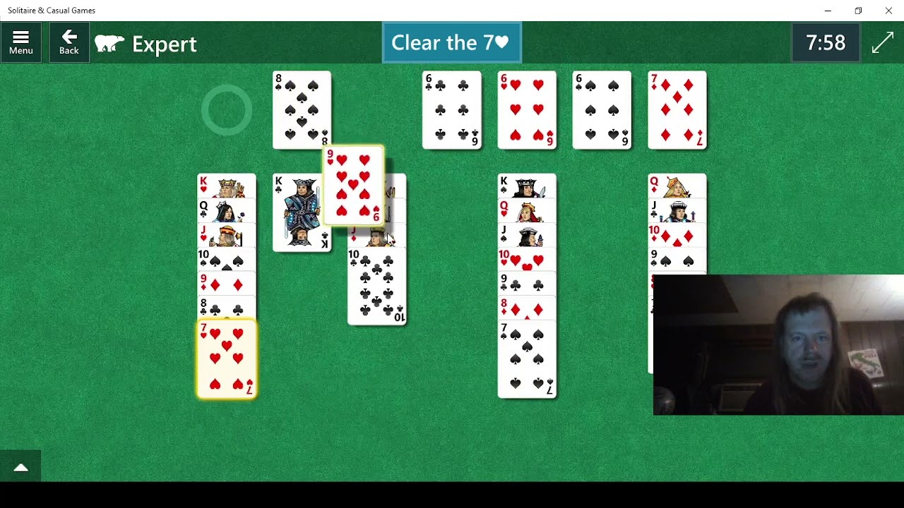 Playing Microsoft Solitaire Collection Part 1843!!!