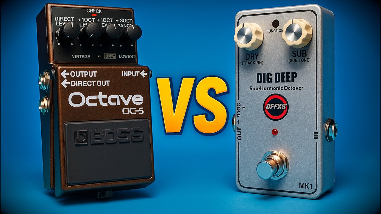 Boss OC-5 против Dig Deep — финальная битва октавных педалей (реальная акустическая демонстрация)