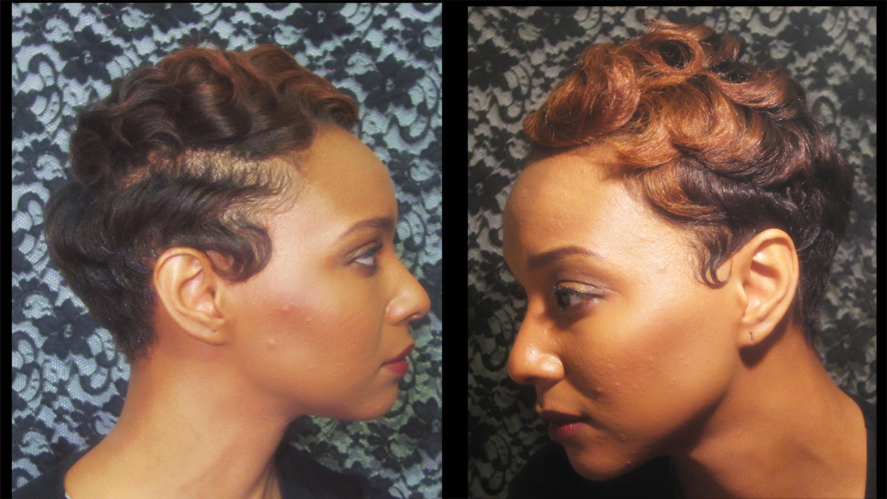 How to: watch how I finger wave and curl my short hair