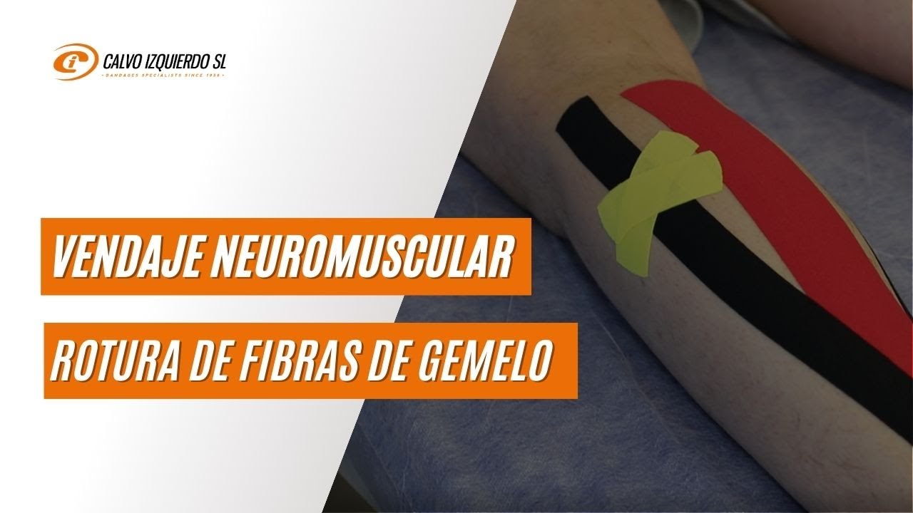 Vendaje neuromuscular para rotura de fibras de gemelo