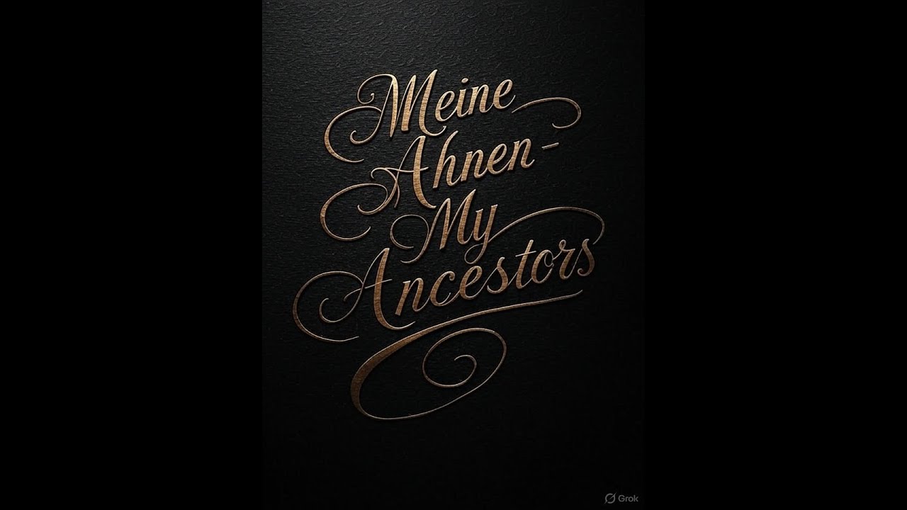 Meine Ahnen - My Ancestors, Filmrecordings Germany 1936-1941.