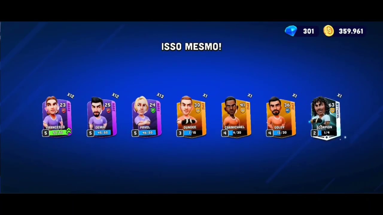 Abrindo pacotes míticos mini Football, será q deu bom ?