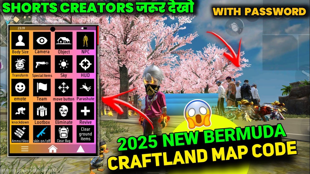 Best craftland map code free fire | free fire craftland map code | Craftland map code in free fire
