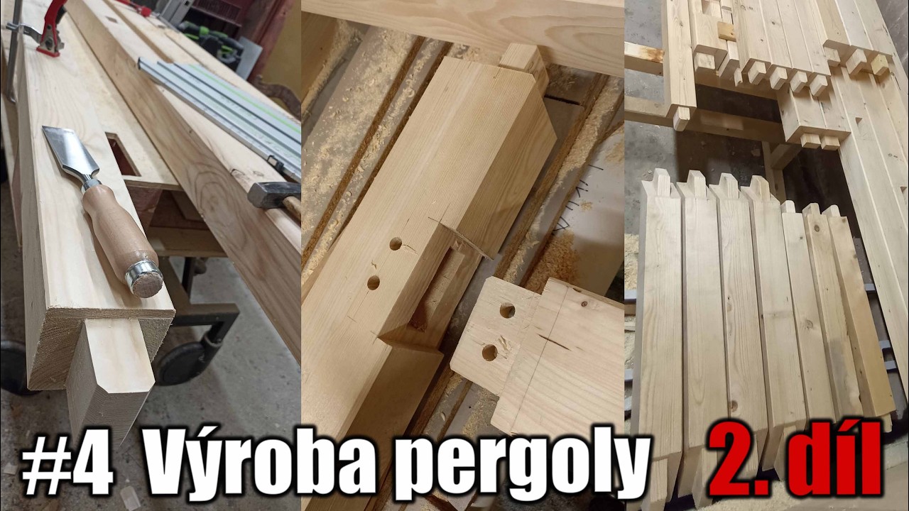 2. část - Jak vyrobit poctivou pergolu z KVH hranolů od A po Z!