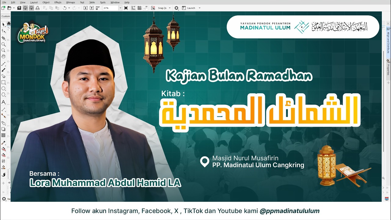 PENGAJIAN KITAB SYAMAIL MUHAMMADIYAH | BAB NO 39 HADIST KE 255| BERSAMA LORA MUHAMMAD ABDUL HAMID LA