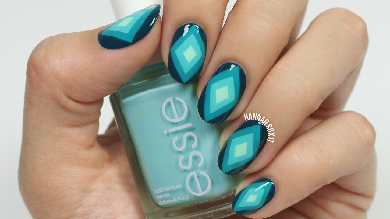 Ombre Diamond Nail Art