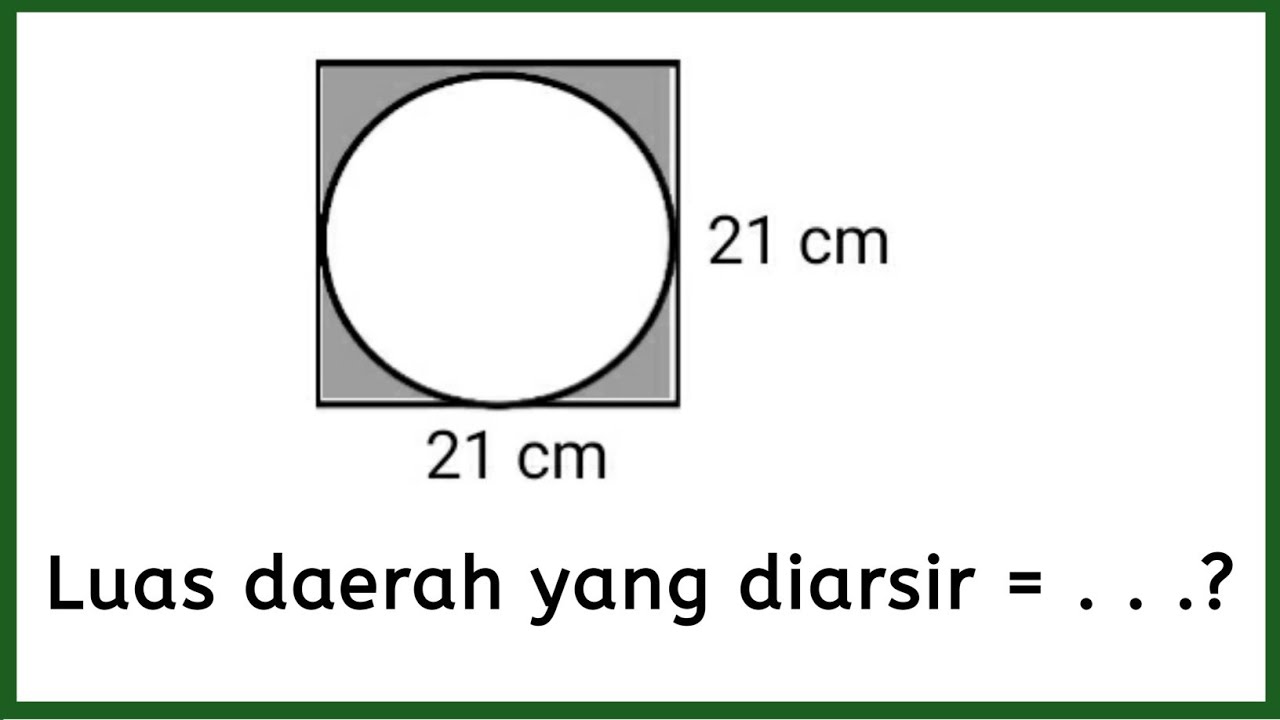 Cara Mudah Menghitung Luas Daerah Yang Diarsir ( Bangun Gabungan )