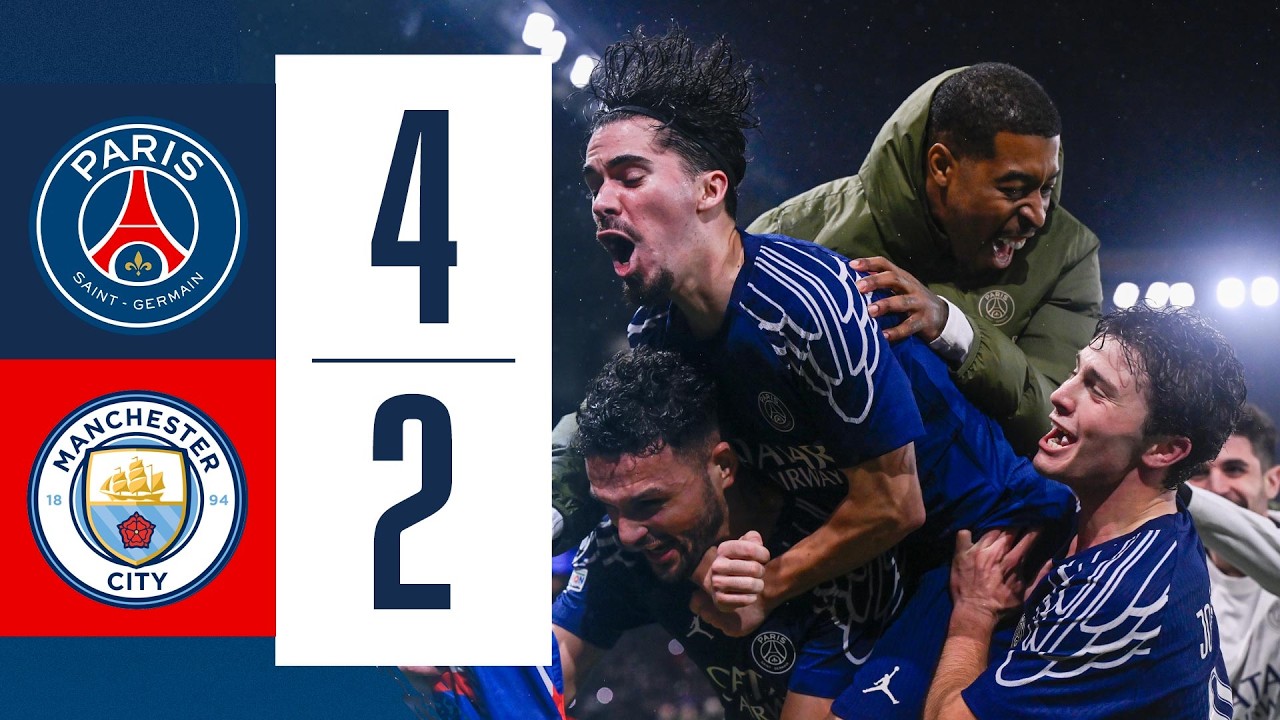 R&eacute;sum&eacute; - Un match DE FOU au Parc des Princes! Paris renverse City (4-2) - #UCL 🤩