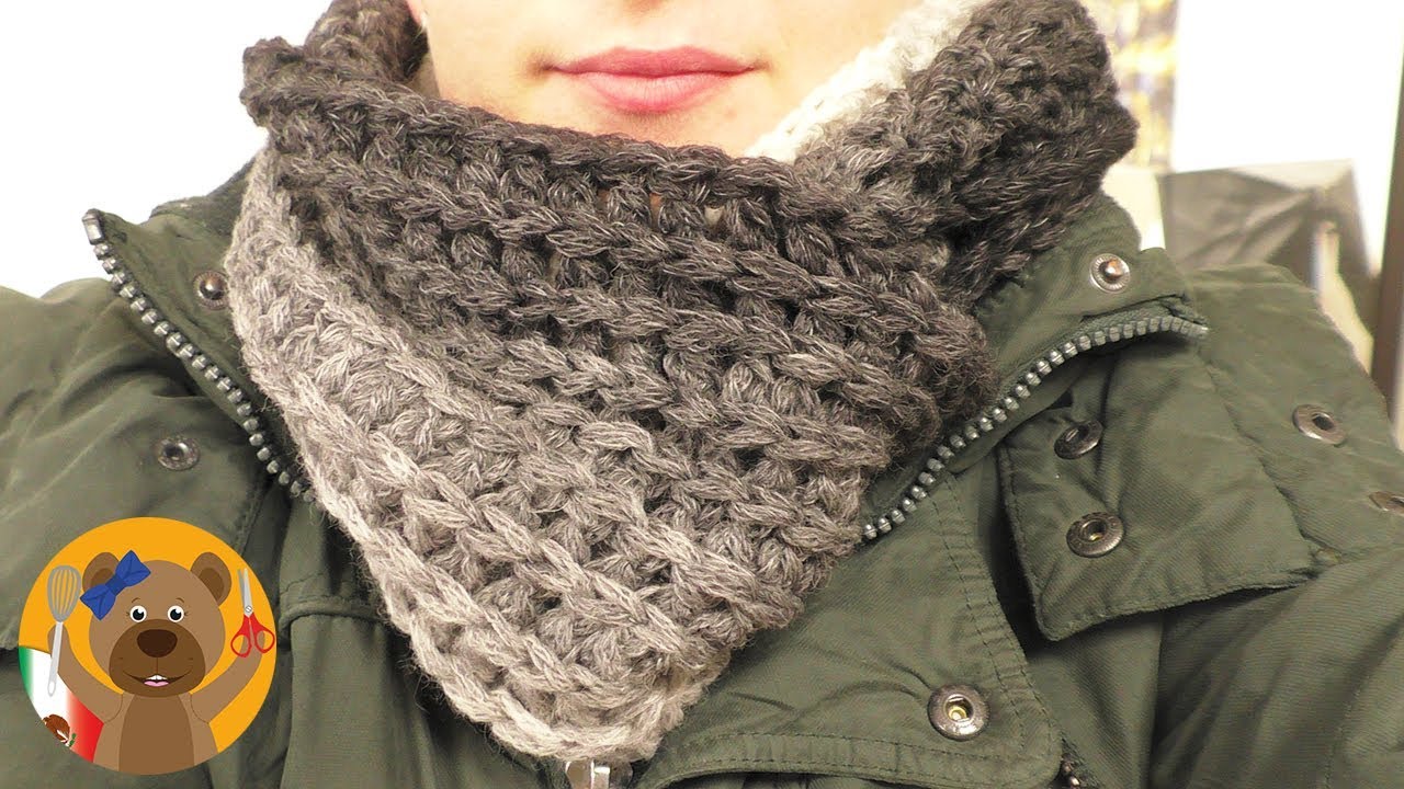 Teje un chal redondo|Woolly Hugs Cloud|Una madeja-un chal|Colores en degradé super fácil