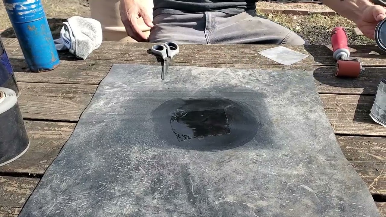 How to Patch a Hole in Rubber Liner