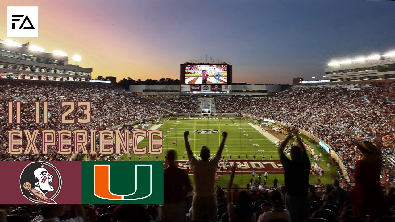 Florida State Football Experience vs Miami 2023 (Live Crowd Atmosphere)