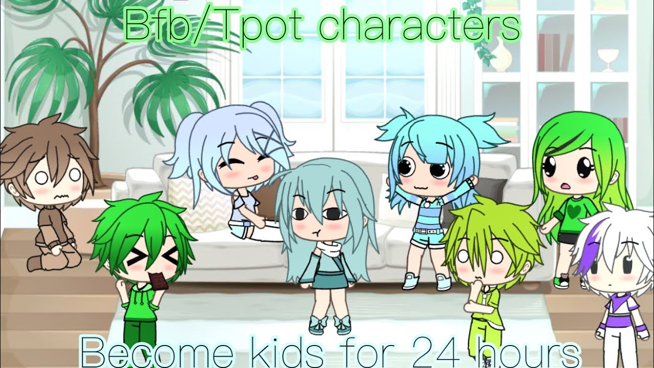 Bfb/Tpot Characters Becomes A Kid For An Hour Challenge || Gacha Life || Gacha Lovely || Original??