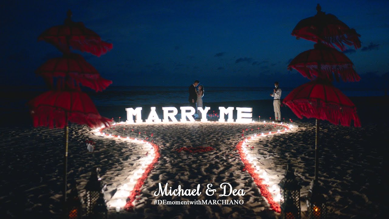 Romantic Sunset Beach Proposal // Michael and Dea