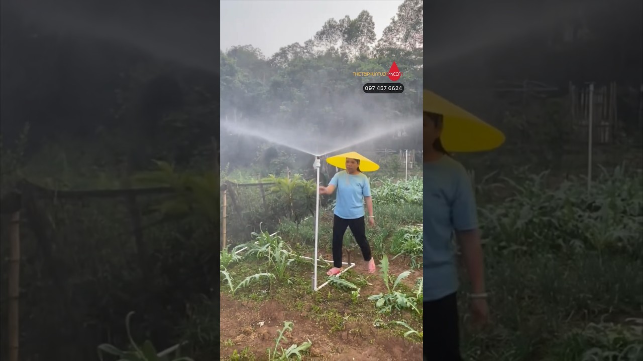 B&eacute;c phun mưa đồng tầm phun 6m phủ rộng bao điều GI&Aacute; RẺ