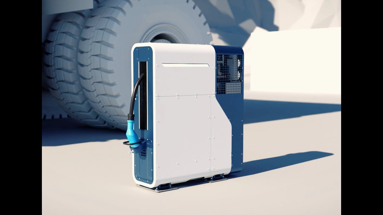 Cavotec's Megawatt Charging System Manual Dispenser 3D animation