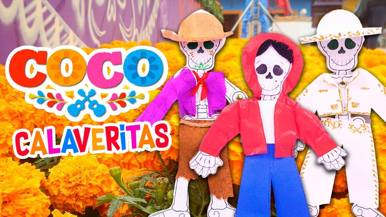 DIY 💀 CALAVERITA con los PERSONAJES de COCO 💀 Manualidades Fantasticas