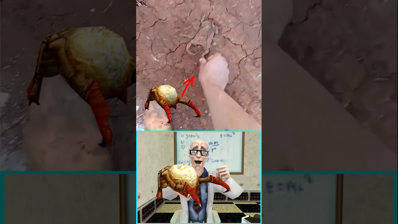 Headcrab = Prote&iacute;na 😋🍗 #shorts #halflife