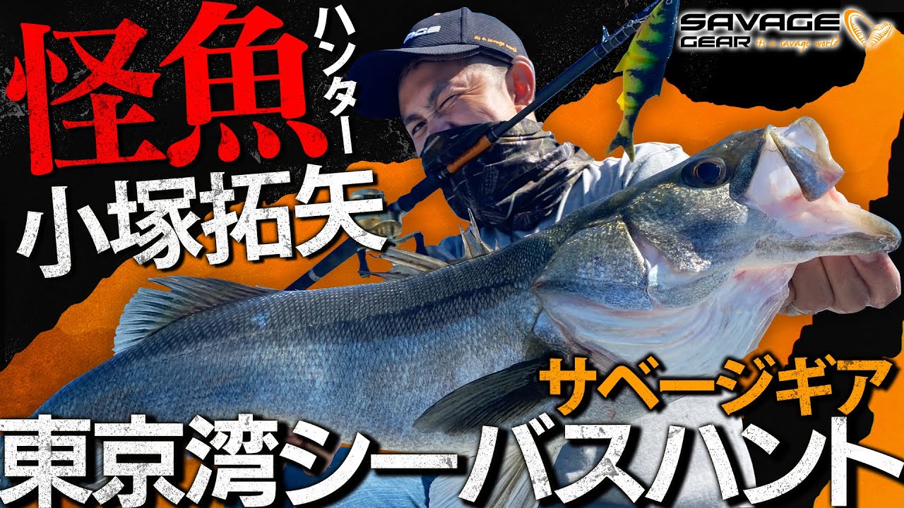 怪魚ハンター小塚拓矢 東京湾でシーバスハント【サベージギア】