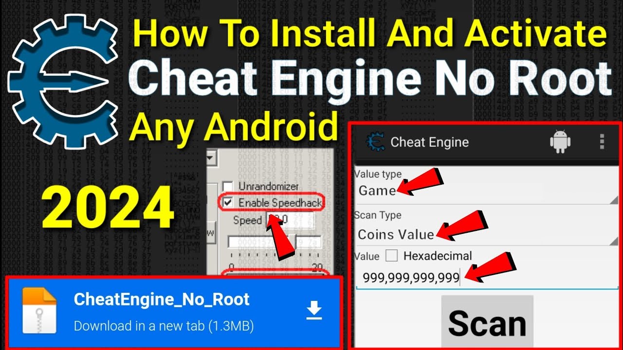 How To Install And Use Cheat Engine No Root Any Android || 2024