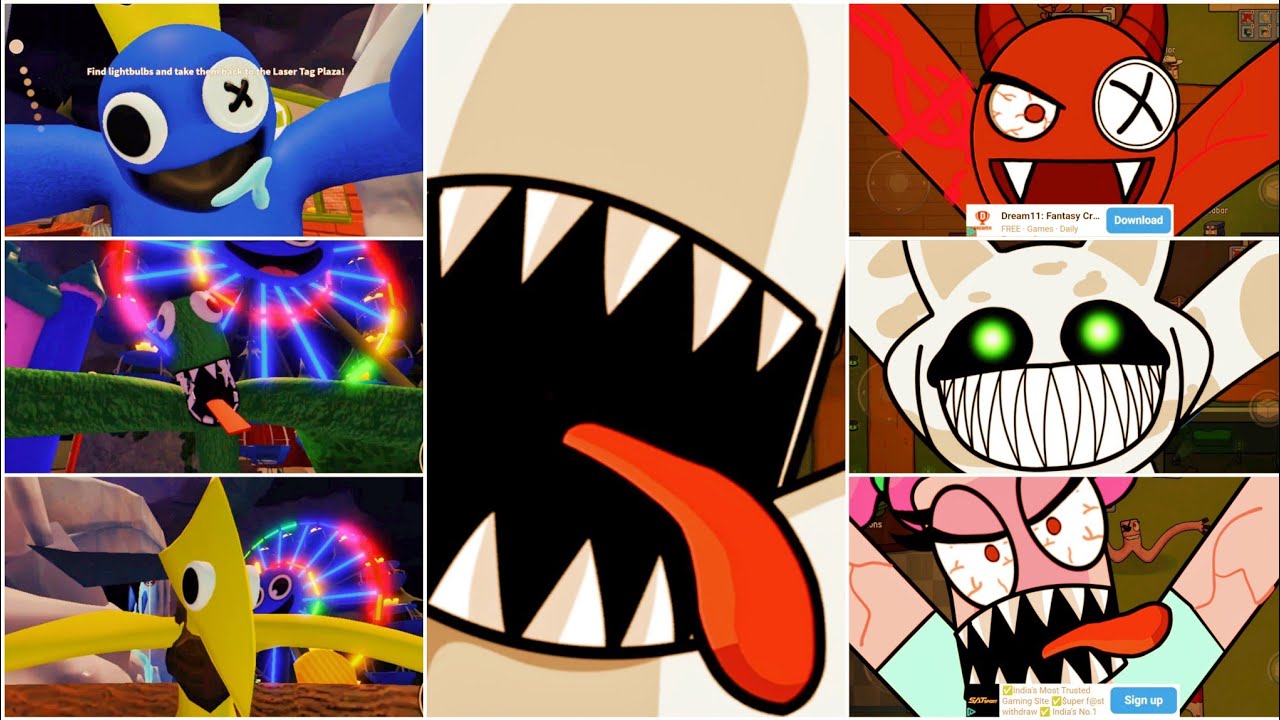 Rainbow friends chapter 2 original Vs colour Vs survivor Vs zoonomaly Jumpscare
