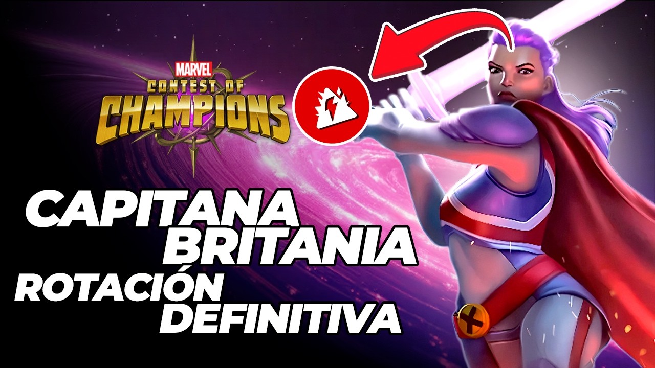 Te ENSEÑO a JUGAR con CAPITANA BRITANIA como todo un PRO en menos de 2 MINUTOS | MCOC