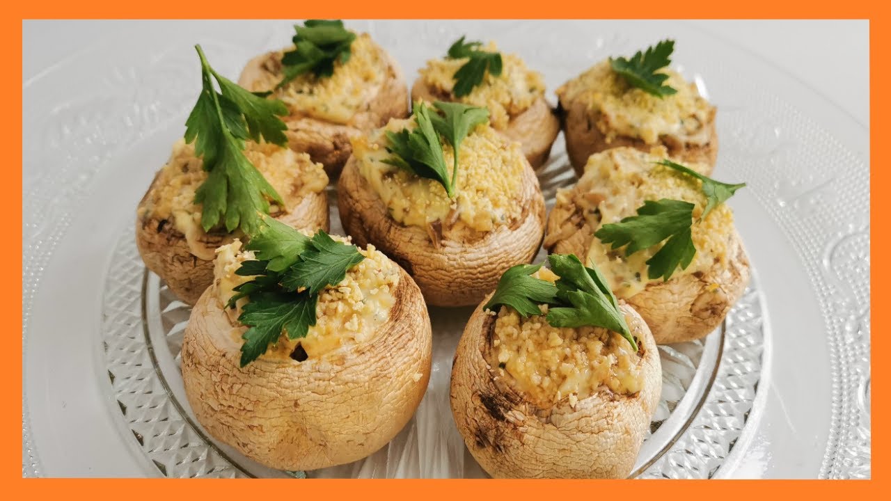 ''' Champignons Farcis Au Fromage ''' Recette Facile Et Rapide